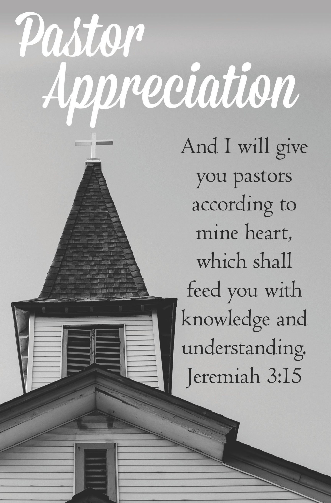 Scripture Printable Pastor Appreciation Jeremiah Etsy Pastors 